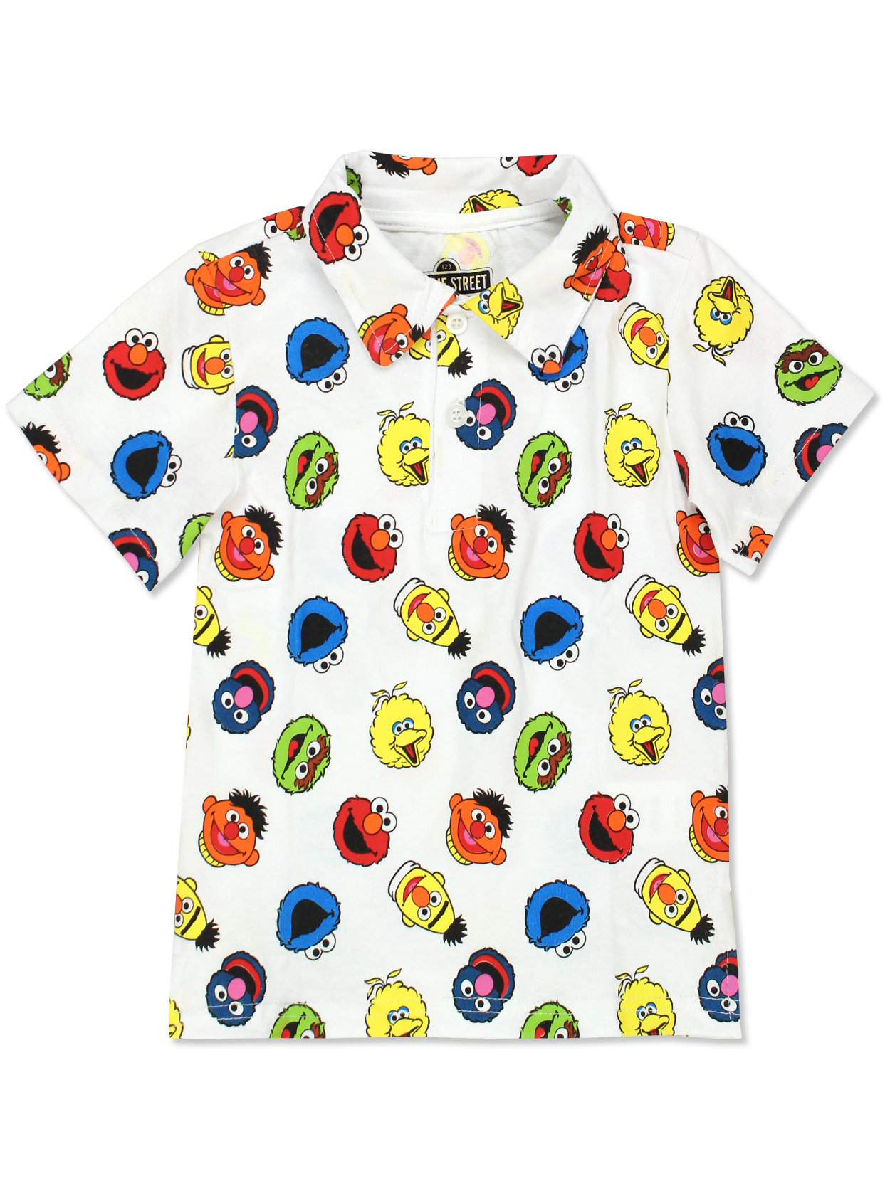 Sesame Street Elmo Boys Baby Toddler Polo Collared Tee Shirt BSGC407
